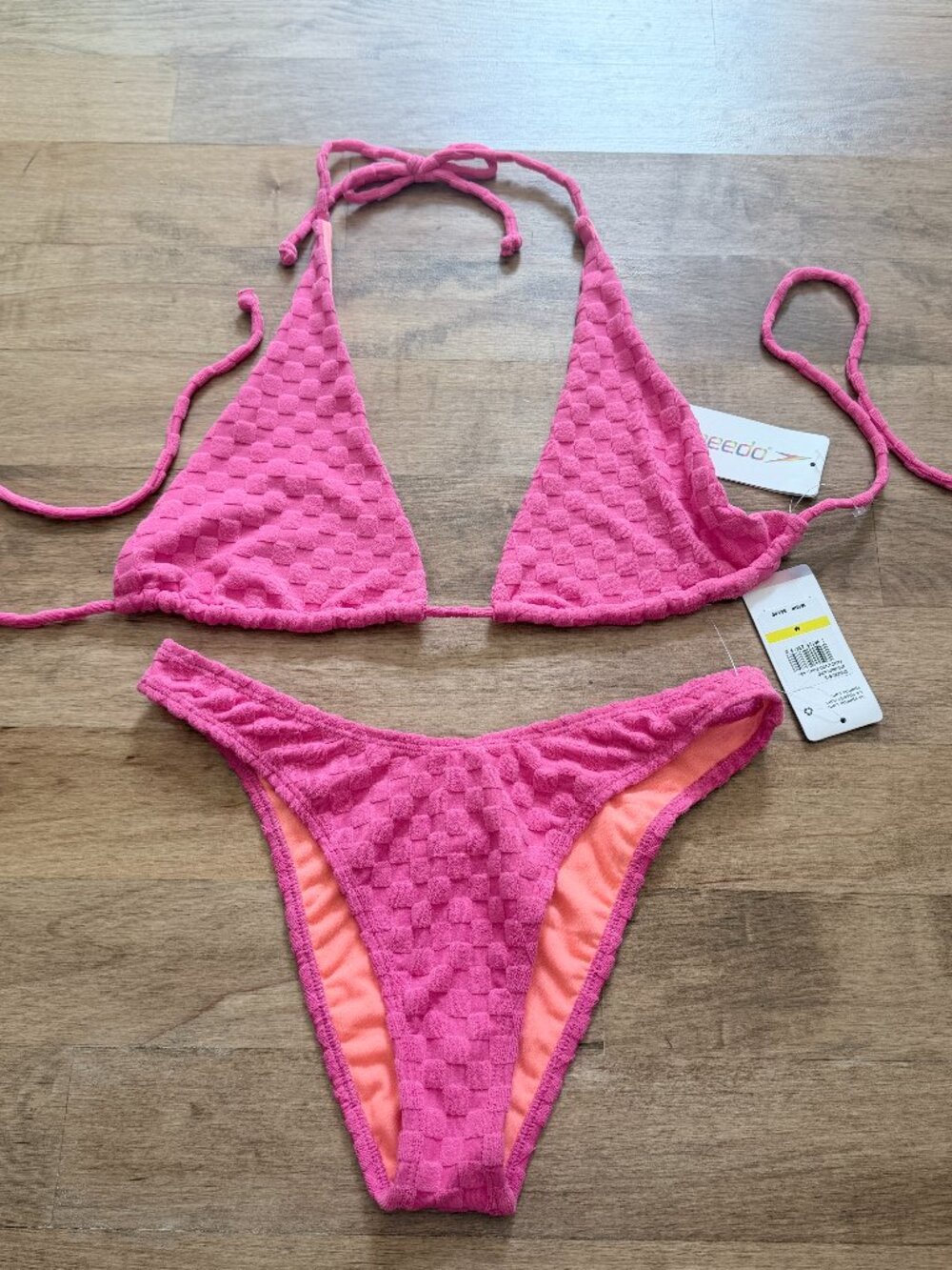 Speedo Bikini Set in Fandango Pink, Size medium